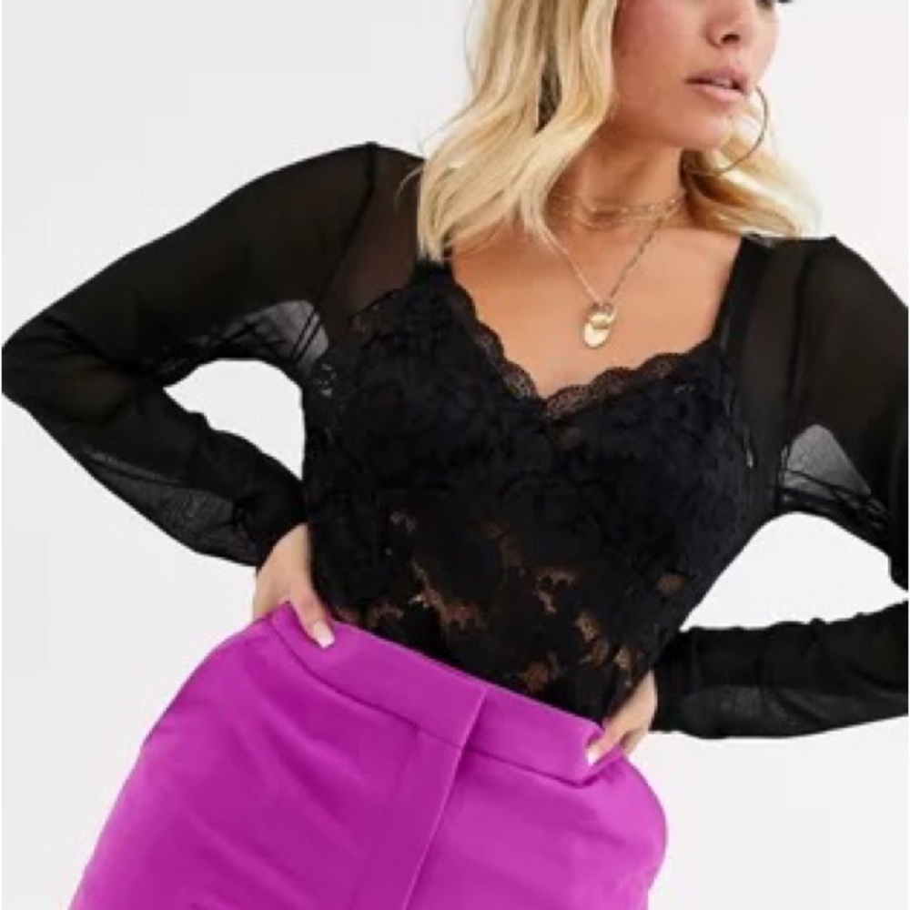 Missguided sheer lace bodysuit - Picture 12 of 12